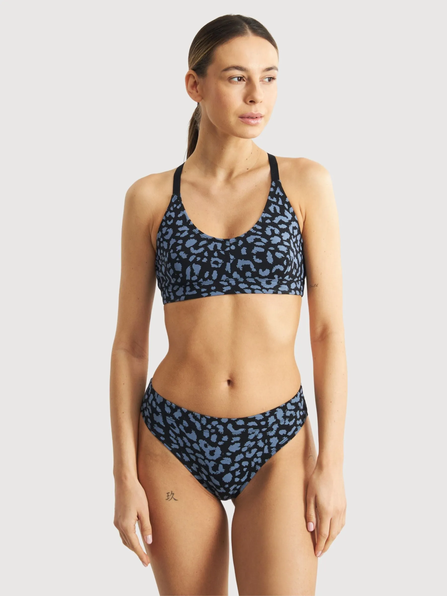 Briefs Ramsele Leopard Steel Blue | Dedicated