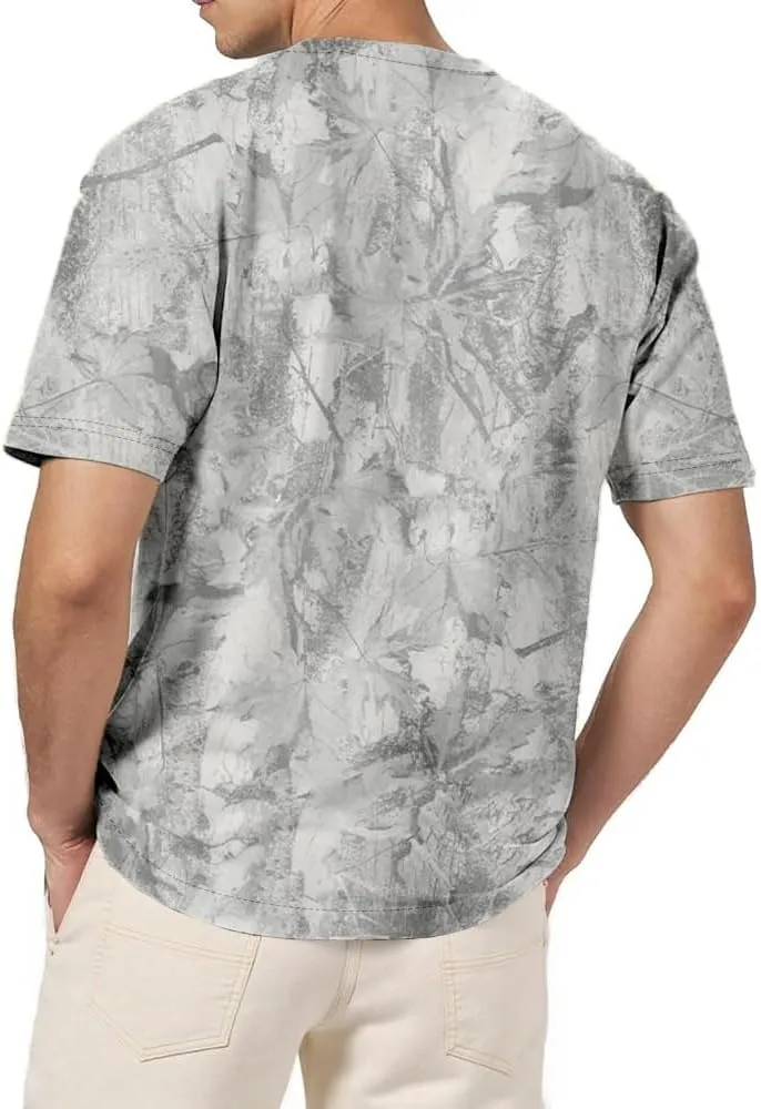 Camo Oversized Shirt Y2k Crewneck Maple Leaf Printed Short Sleeve Unisex Summer Graphic Tees