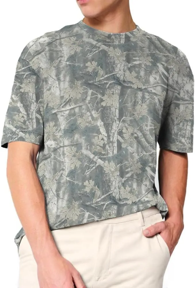 Camo Oversized Shirt Y2k Crewneck Maple Leaf Printed Short Sleeve Unisex Summer Graphic Tees