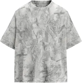 Camo Oversized Shirt Y2k Crewneck Maple Leaf Printed Short Sleeve Unisex Summer Graphic Tees