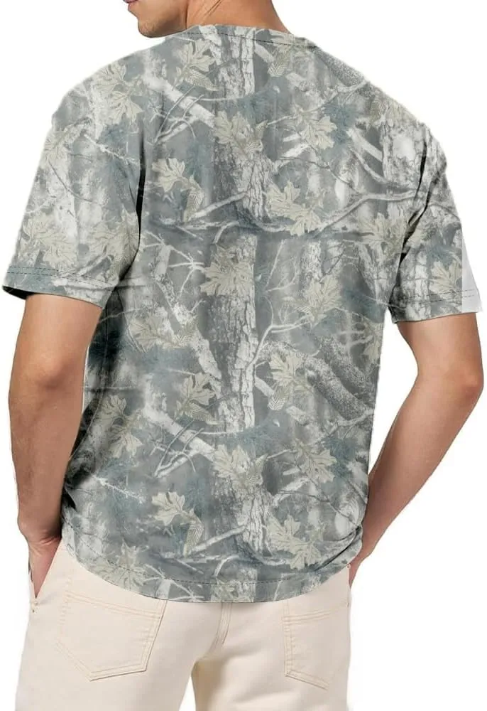Camo Oversized Shirt Y2k Crewneck Maple Leaf Printed Short Sleeve Unisex Summer Graphic Tees