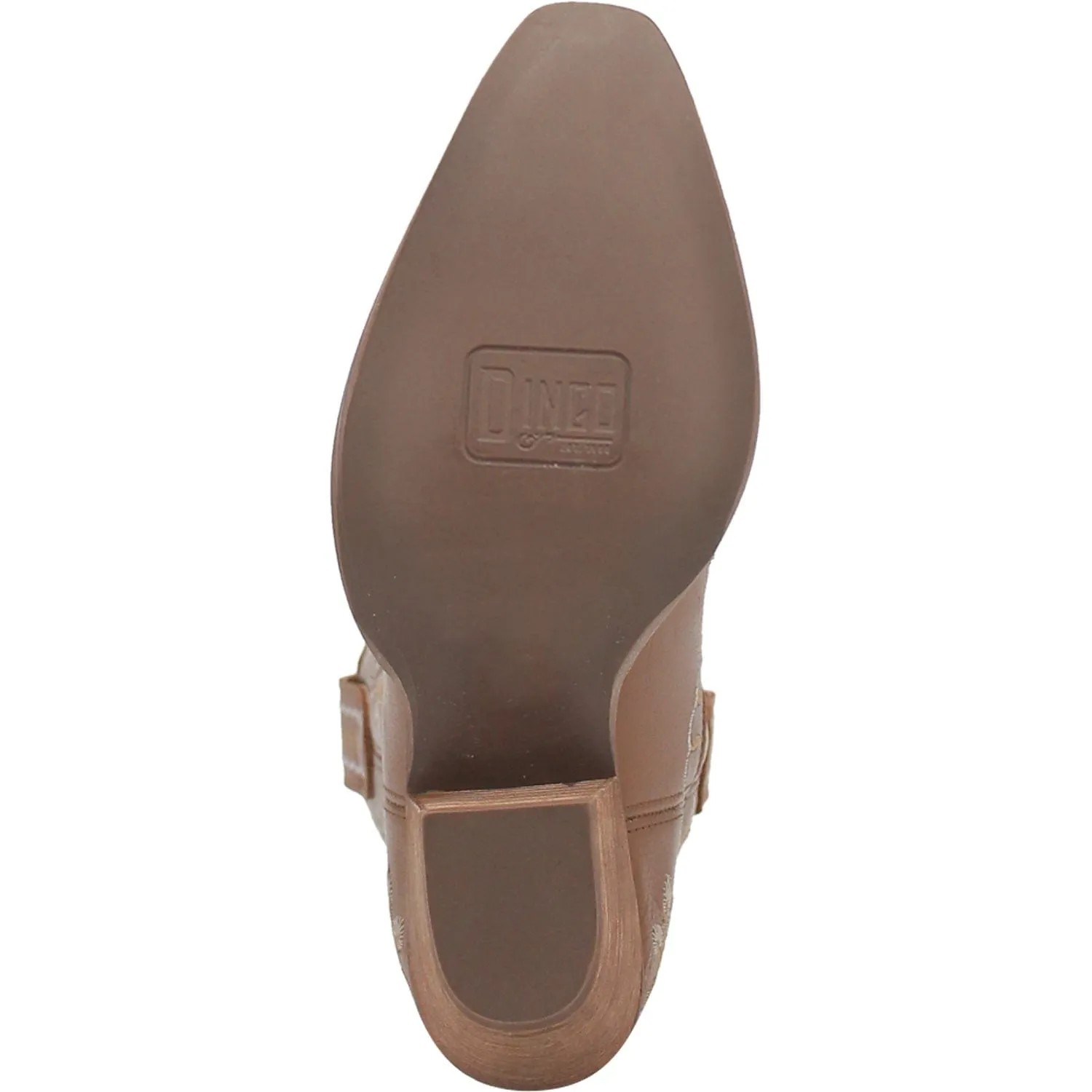 Dingo Women's #Primrose Brown Floral Ankle Western Booties DI 748