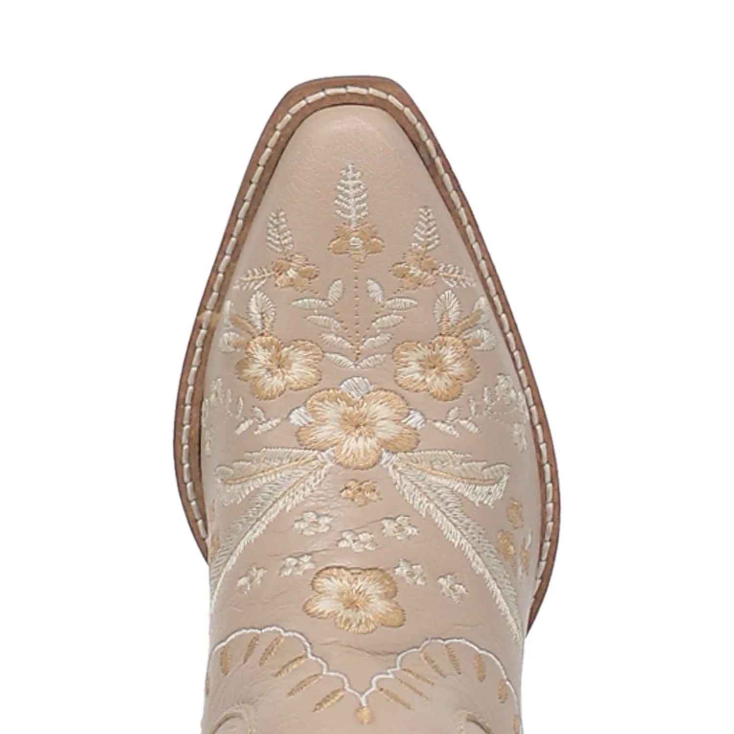 Dingo Women's #Primrose Sand Floral Ankle Western Booties DI 748