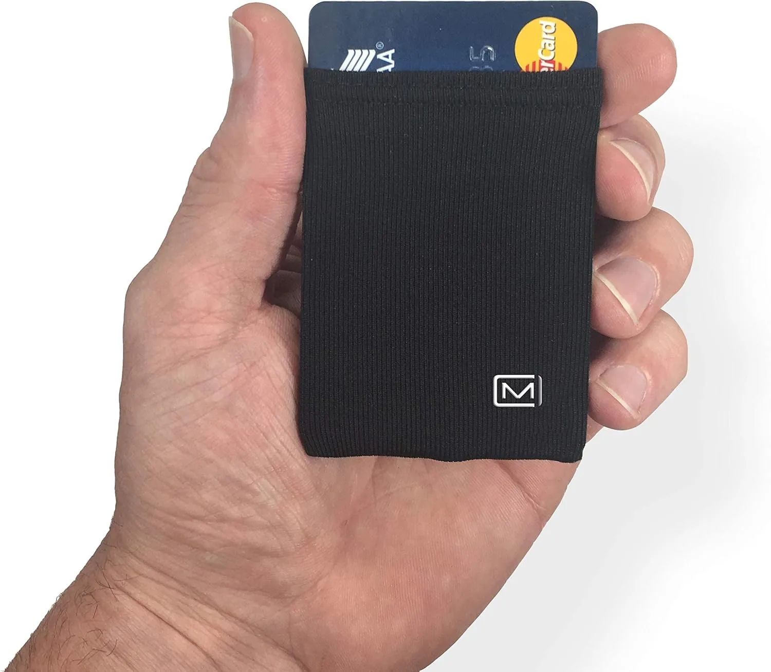 Elastic Minimal Card Holder, Ultra Thin Minimalist Wallet for Men & Women, Credit Card & Business Card Holder, Slim Credit Card Wallet