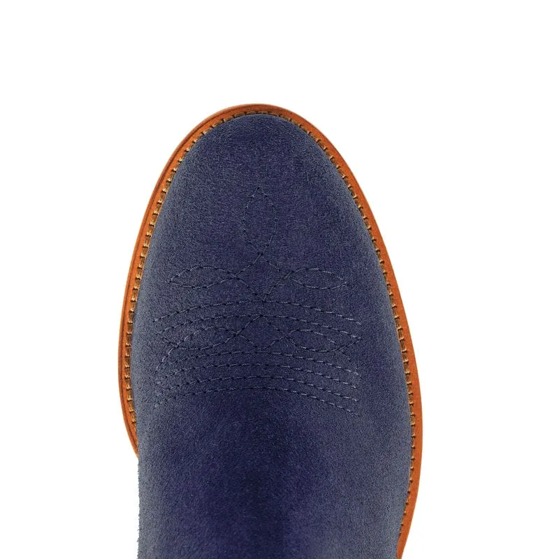Fairfax & Favor Rockingham Heeled Ladies Suede Ankle Boot - Ink