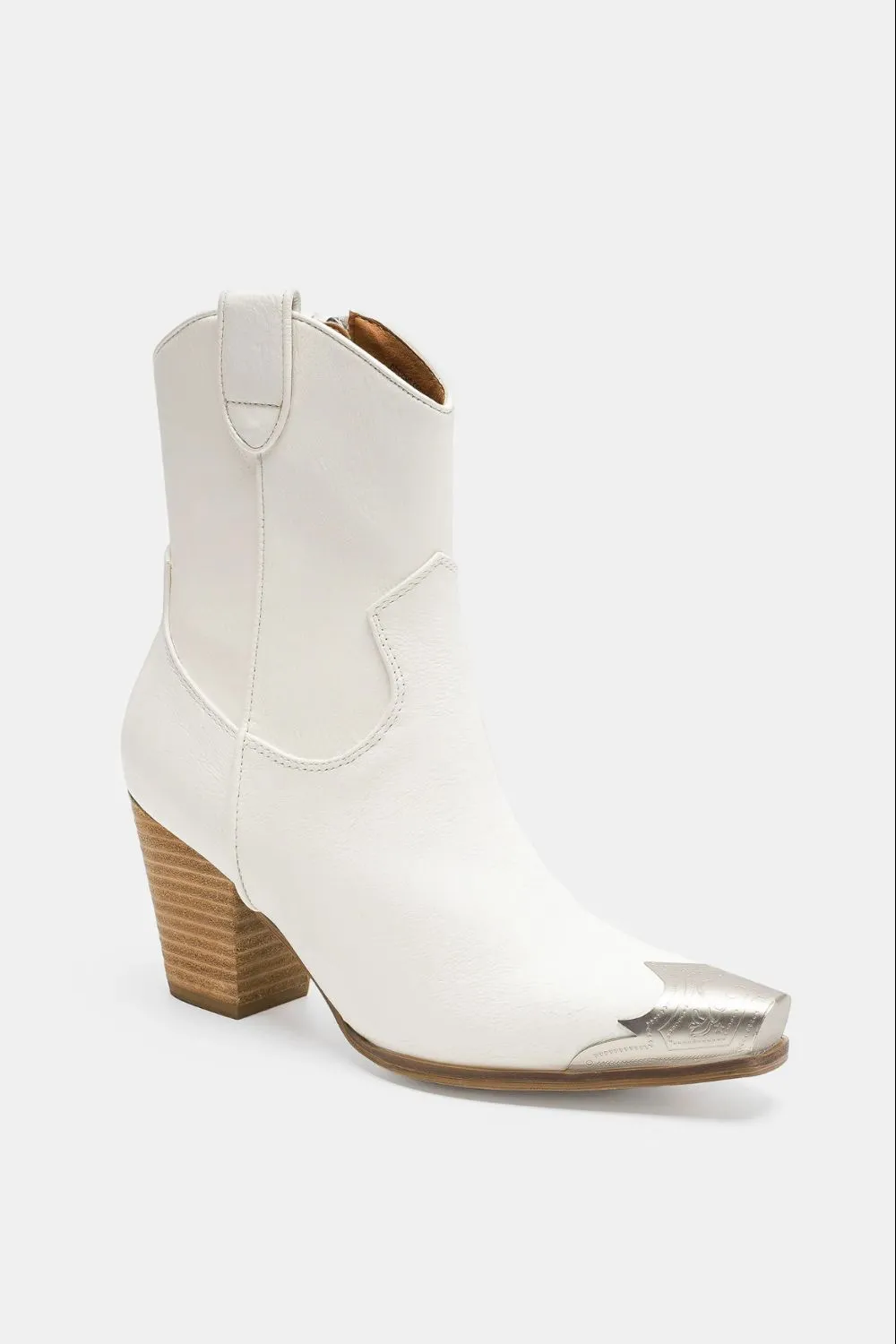 Fashion Faux Leather Block Heel Boots