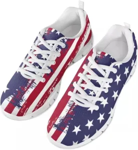 GIFTPUZZ Mens Lace Up Athletic Trainers Running Sneakers Wedge Breathable Gym Lightweight Sports Tennis Shoes