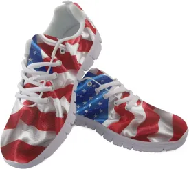 GIFTPUZZ Mens Lace Up Athletic Trainers Running Sneakers Wedge Breathable Gym Lightweight Sports Tennis Shoes