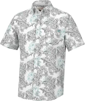 HUK Men's Kc Scott Patterned Kona, Performance Button Down Shirt
