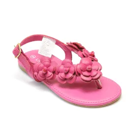 L'Amour Girls Flower Blossom Thong Sandal