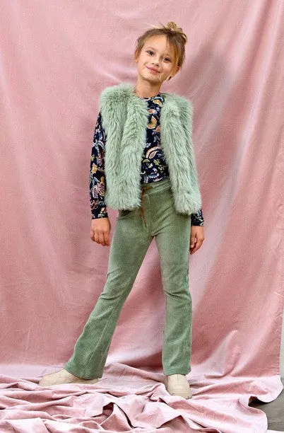 Like Flo Rib Velours Flared Pants