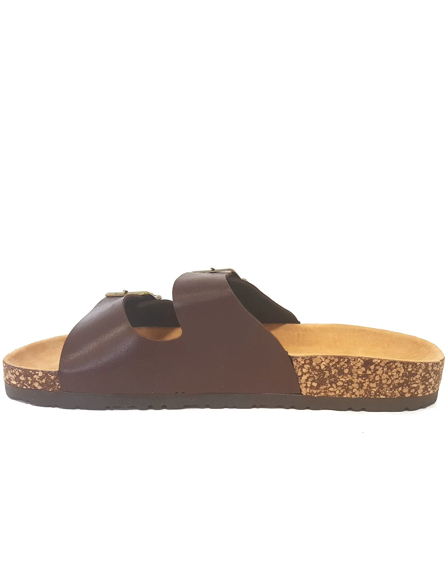 Mens Jex Double Strap Sandals in Brown