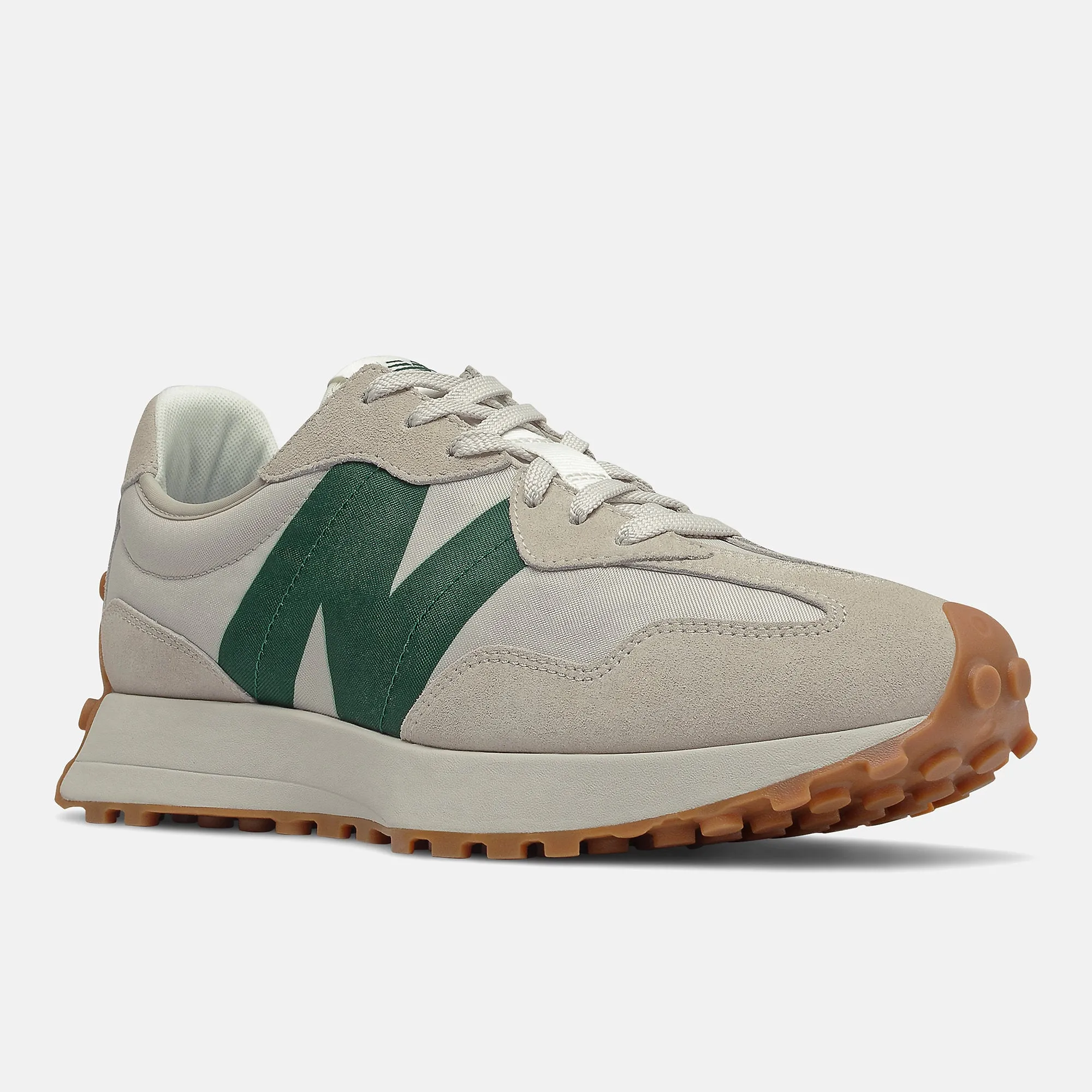 New Balance Mens 327 Fashion Trainers - Grey / Green