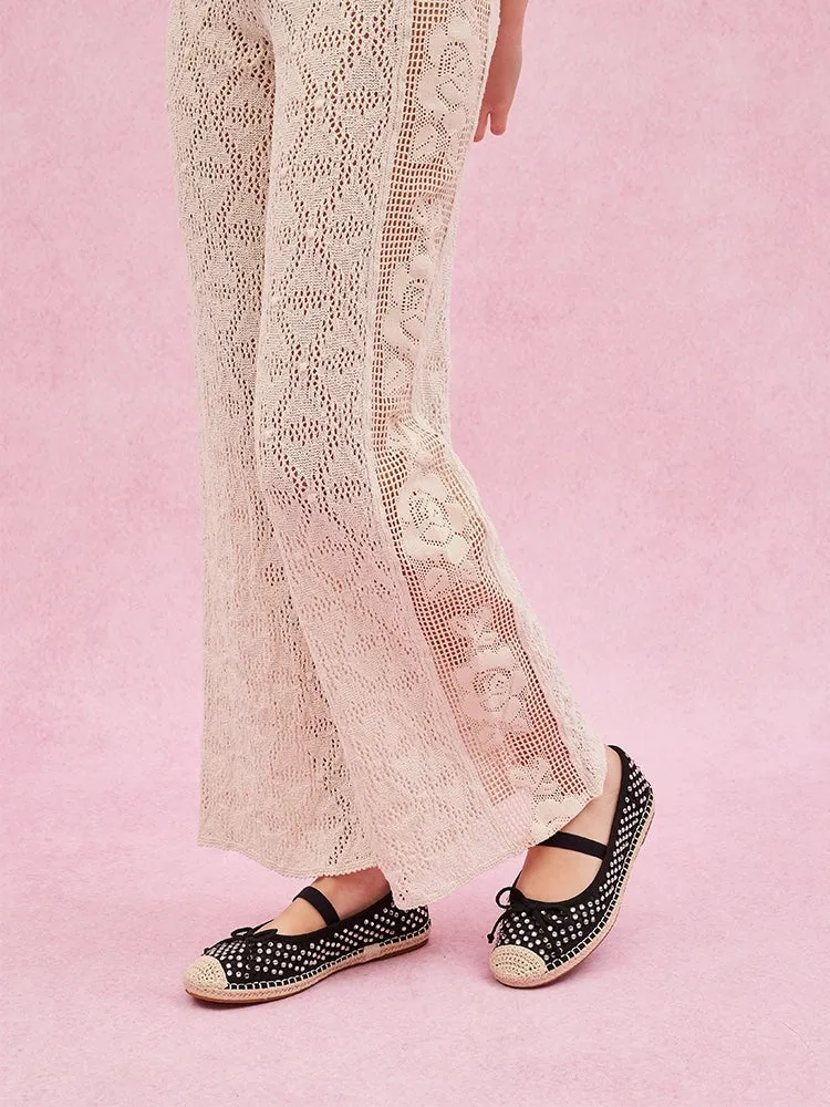 Rayna Crystal Embellished Espadrilles Flats
