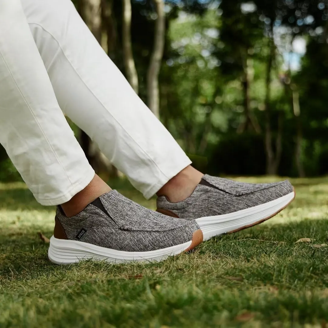 XPACS Orthopedic Comfortable Fashion Sneakers for Mens, Casual Arch Support Walking Shoes for Plantar Fasciitis, Cushion Supportive Orthotic Shoes for Foot and Heel Pain Relief