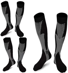 ZFiSt 3 Pair Sport Compression Socks Men Women, Compression Stocking Nurse Socks for Edema Travel
